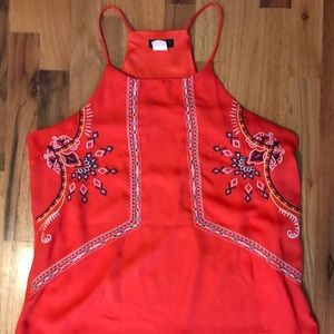 Pink VENUS Embroidered Tank Top